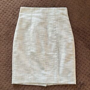 Banana Republic petite XXS skirt, grey and white tweed